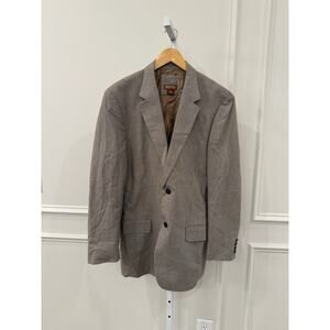 MICHAEL KORS Men’s Tan and Brown HOUNDSTOOTH Sport Coat Suit Jacket Blazer 42R